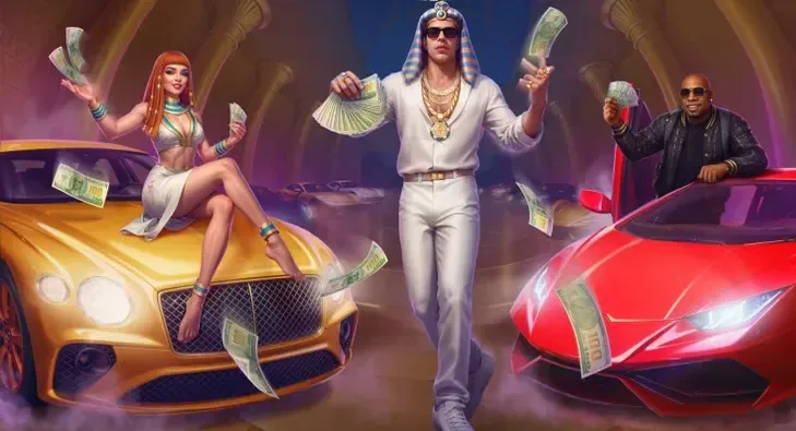 Realz Casino VIP cashback promo with 1x wagering across five levels